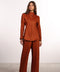 THE SIGNATURE LINEN SET — WOMENS BURNT ORANGE