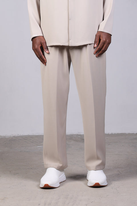 1987 SHIRT FULL SLEEVES SET — BEIGE