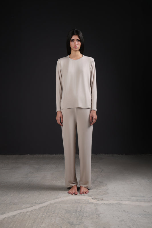 ON CALL PANTS — IN TAUPE