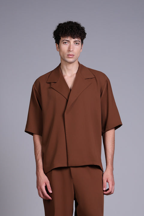 CAPRI SHIRT  — MENS BROWN