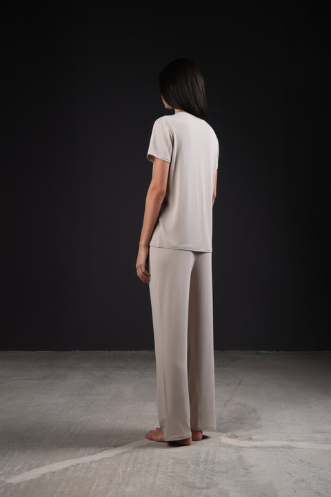ON CALL HALF SLEEVES SET — WOMENS TAUPE