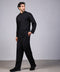 FLEX SHIRT FULL SLEEVES HIGH NECK SET — MENS BLACK