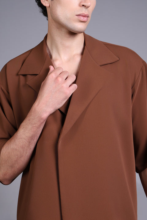 CAPRI SHIRT  — MENS BROWN