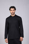 FLEX SHIRT FULL SLEEVES HIGH NECK — MENS BLACK