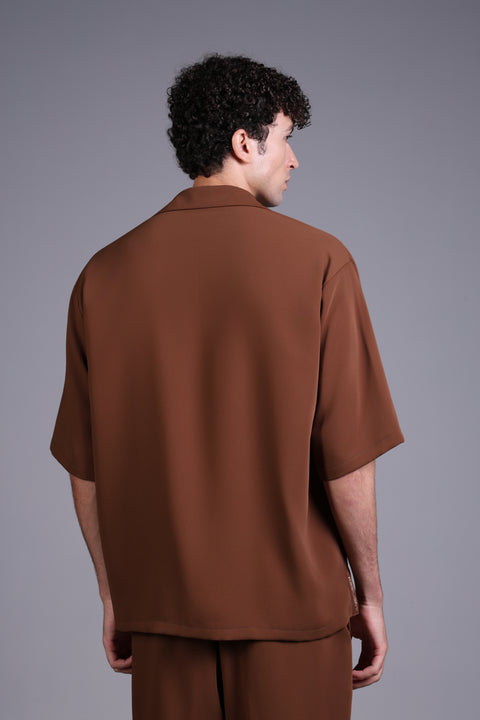 CAPRI SHIRT  — MENS BROWN