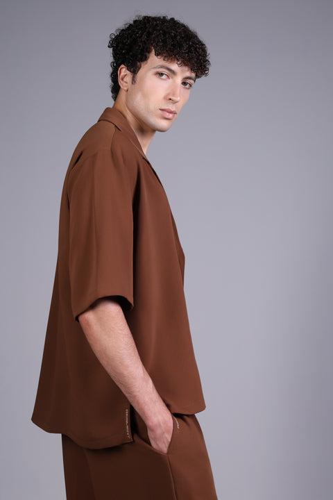 CAPRI SHIRT  — MENS BROWN