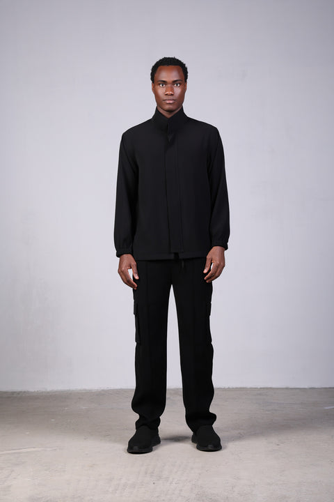 SOLID JACKET — MENS BLACK