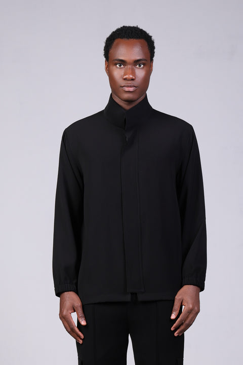 SOLID JACKET — MENS BLACK