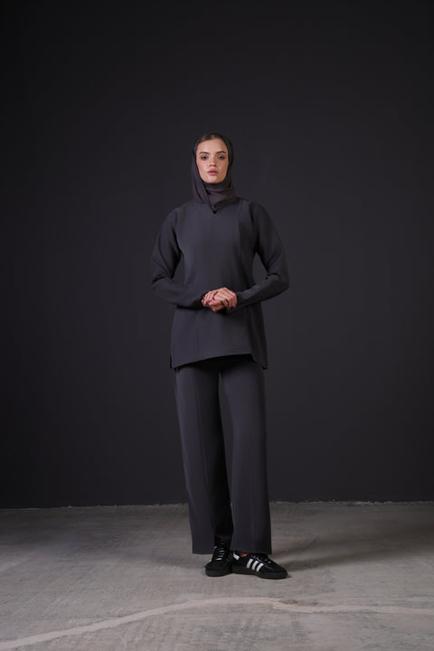 ALIGN SHIRT FULL SLEEVES — WOMENS GREY