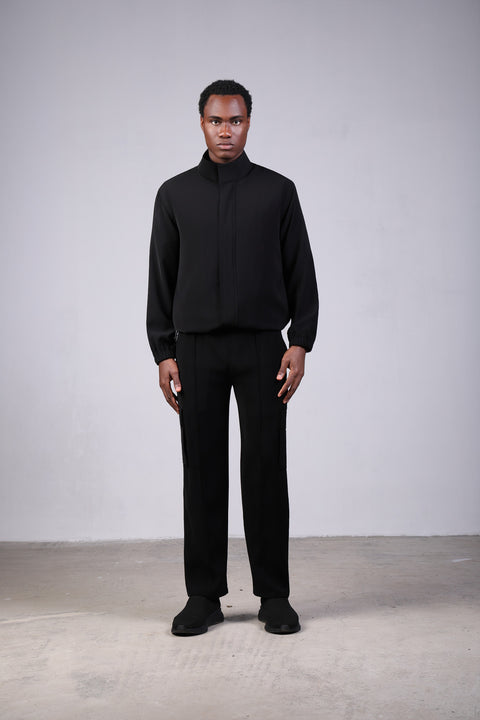 SOLID JACKET ELASTIC — MENS BLACK
