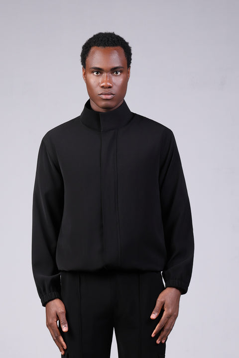 SOLID JACKET ELASTIC — MENS BLACK