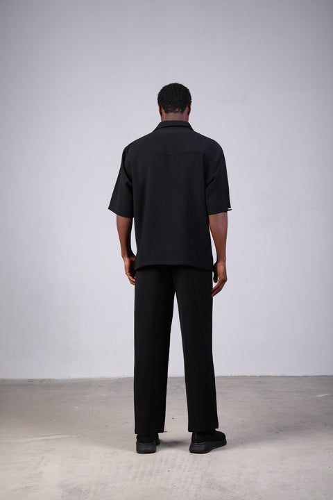 1987 SHIRT HALF SLEEVES SET — BLACK