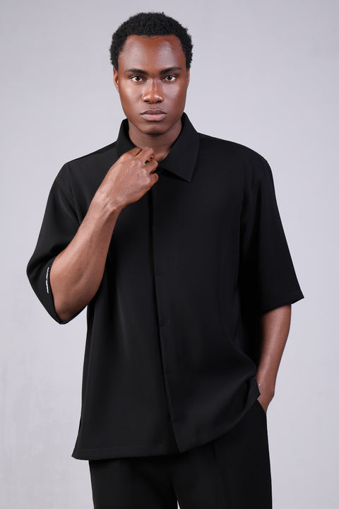 1987 SHIRT HALF SLEEVES SET — BLACK