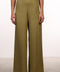THE SIGNATURE LINEN PANTS — WOMENS OLIVE GREEN