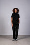 CORE SHIRT HALF SLEEVES — WOMEN BLACK