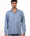 THE LINEN BLEND SHIRT  — MENS BLUE