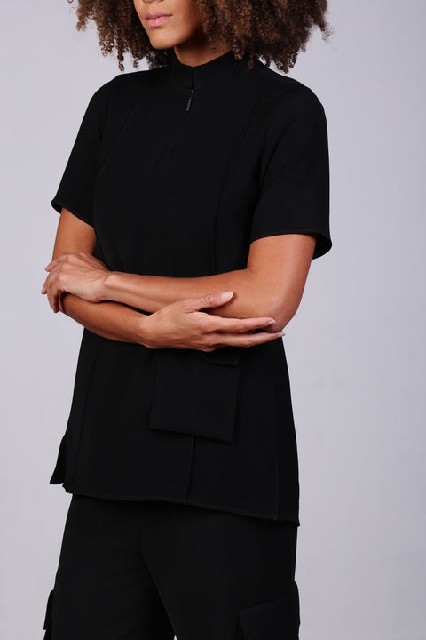 CORE SHIRT HALF SLEEVES — WOMEN BLACK