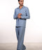THE LINEN BLEND SET — MENS BLUE
