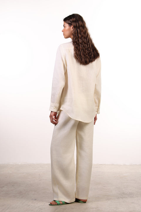 THE CLASSIC LINEN SET — WOMENS CREME