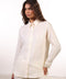 THE CLASSIC LINEN SHIRT  — WOMENS CREME