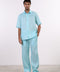 THE CLASSIC LINEN HALF SLEEVES SET — TEAL