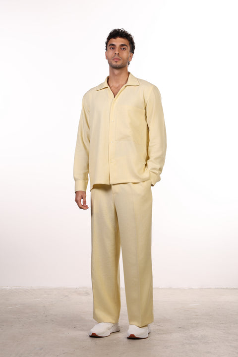 THE LINEN BLEND SET — MENS YELLOW