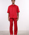 THE CLASSIC LINEN HALF SLEEVES SET — MENS RED