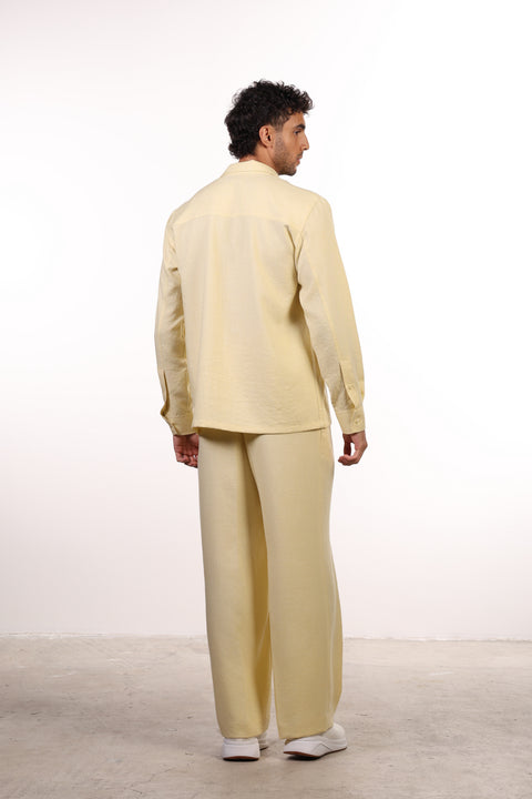 THE LINEN BLEND SET — MENS YELLOW