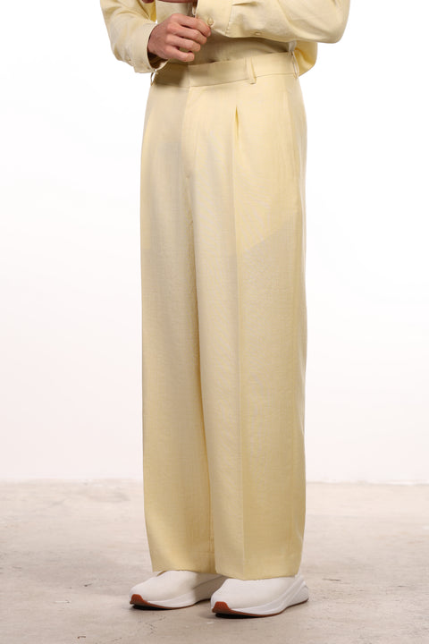 THE LINEN BLEND SET — MENS YELLOW