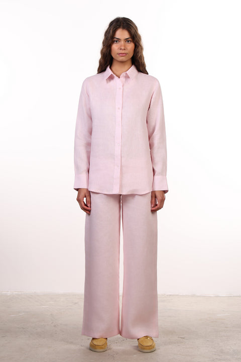 THE CLASSIC LINEN PANTS — WOMENS PINK