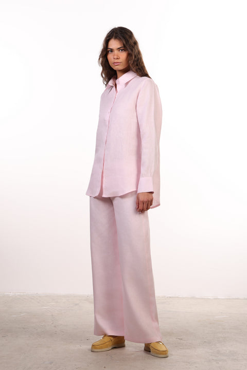 THE CLASSIC LINEN PANTS — WOMENS PINK