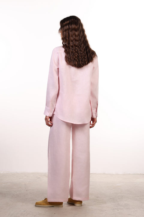 THE CLASSIC LINEN PANTS — WOMENS PINK