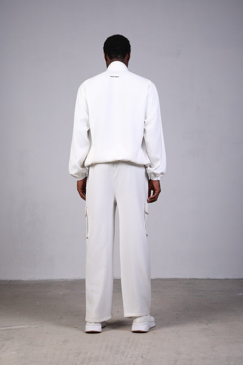 SOLID JACKET ELASTIC — MENS WHITE