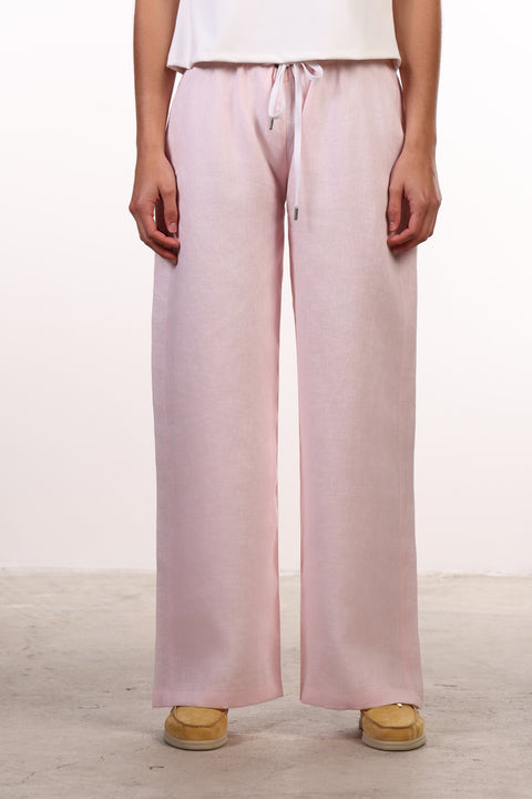 THE CLASSIC LINEN PANTS — WOMENS PINK