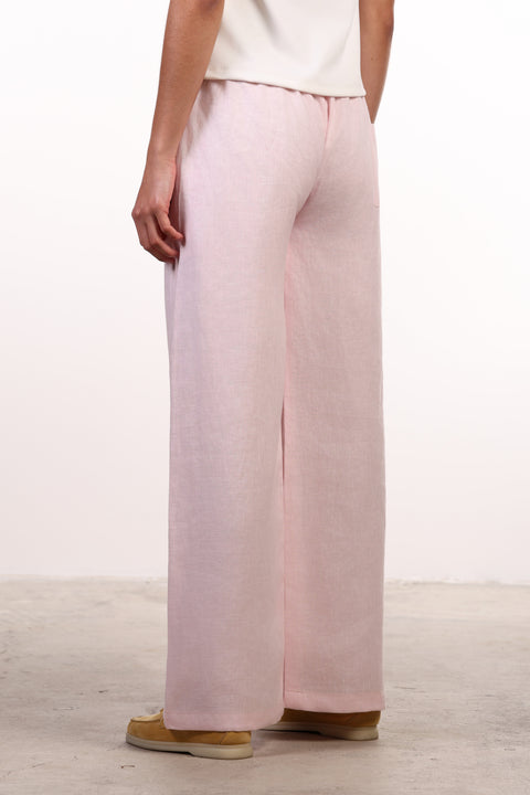 THE CLASSIC LINEN PANTS — WOMENS PINK
