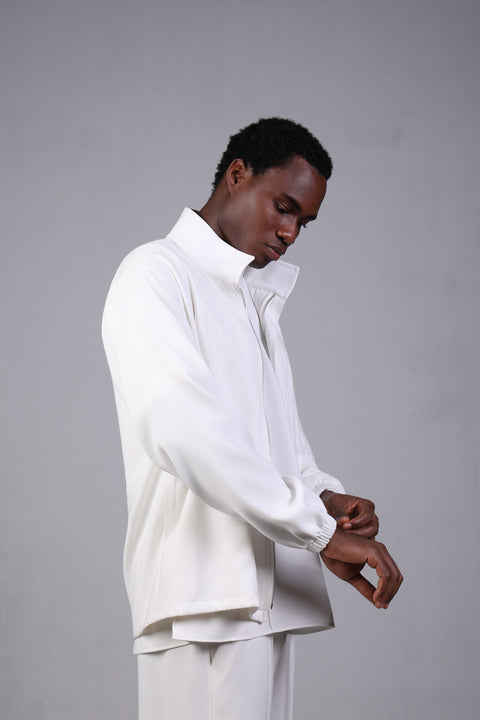 SOLID JACKET — MENS WHITE