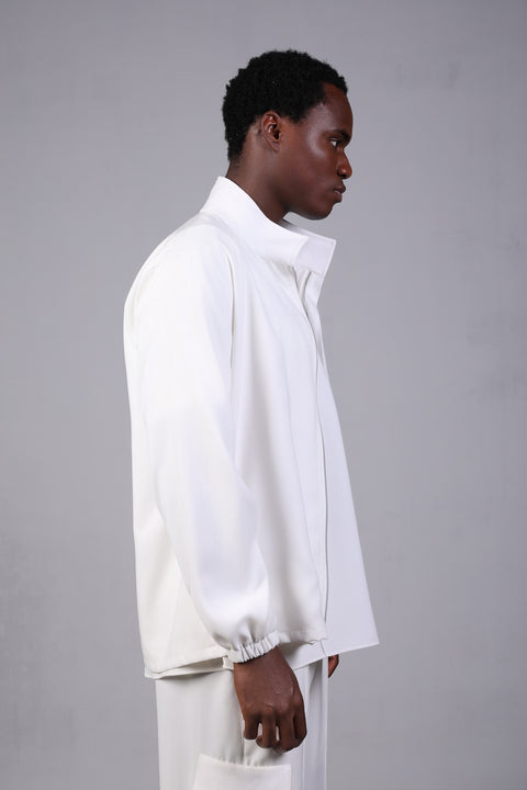 SOLID JACKET — MENS WHITE