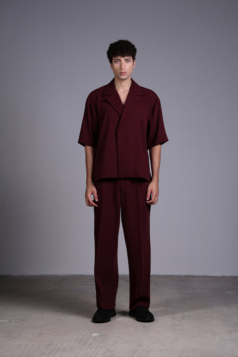 CAPRI SHIRT  — MENS MAROON