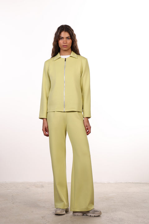 THE TRAVEL WEAR JACKET SET— WOMENS LIME GREEN