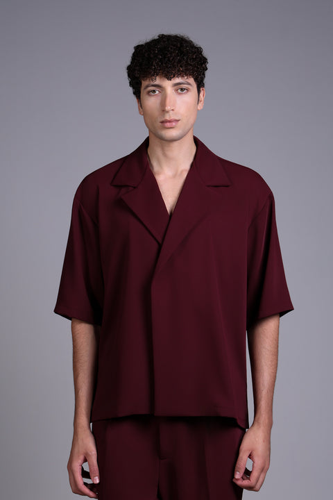 CAPRI SHIRT  — MENS MAROON