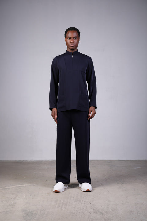 CLASSIC SHIRT FULL SLEEVES — MENS NAVY
