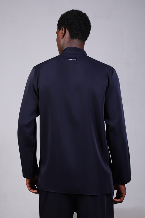CLASSIC SHIRT FULL SLEEVES SET — MENS NAVY