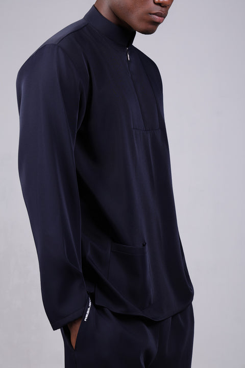 CLASSIC SHIRT FULL SLEEVES — MENS NAVY