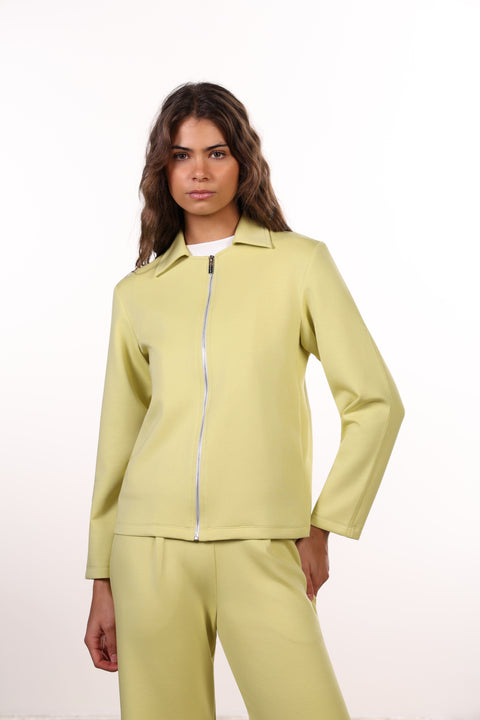 THE TRAVEL WEAR JACKET SET— WOMENS LIME GREEN