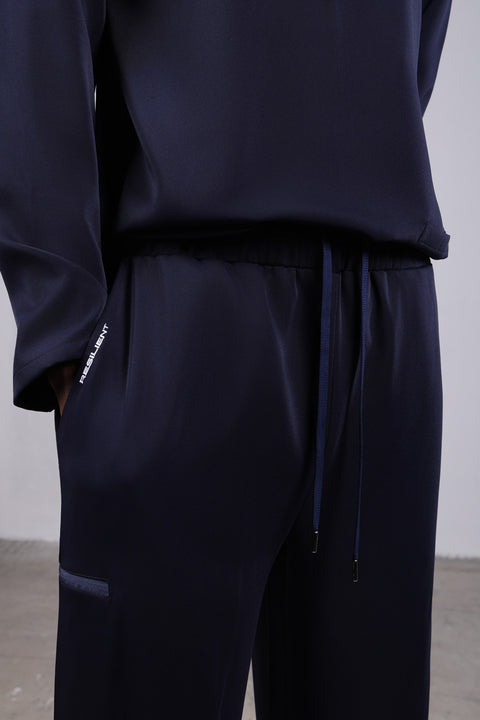 CLASSIC SHIRT FULL SLEEVES SET — MENS NAVY