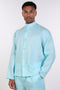 THE LINEN BUTTON-UP SHIRT — MENS TEAL