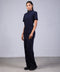 CLASSIC SHIRT HALF SLEEVES SET — WOMENS NAVY