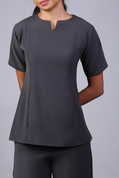 ALIGN SHIRT HALF SLEEVES — WOMENS GREY