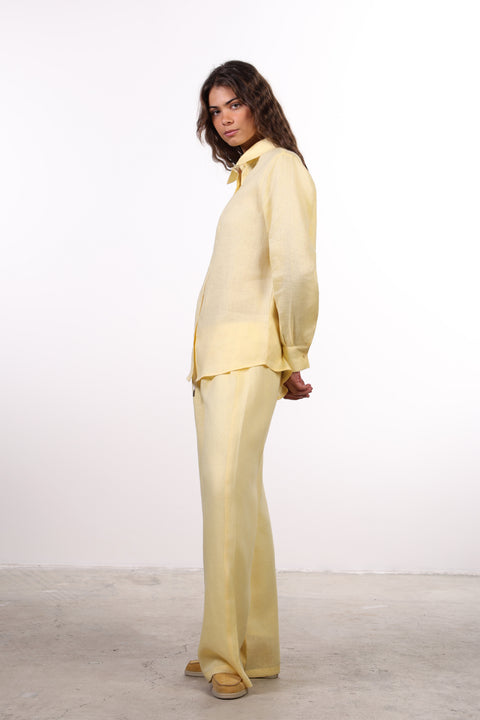 THE CLASSIC LINEN PANTS — WOMENS YELLOW