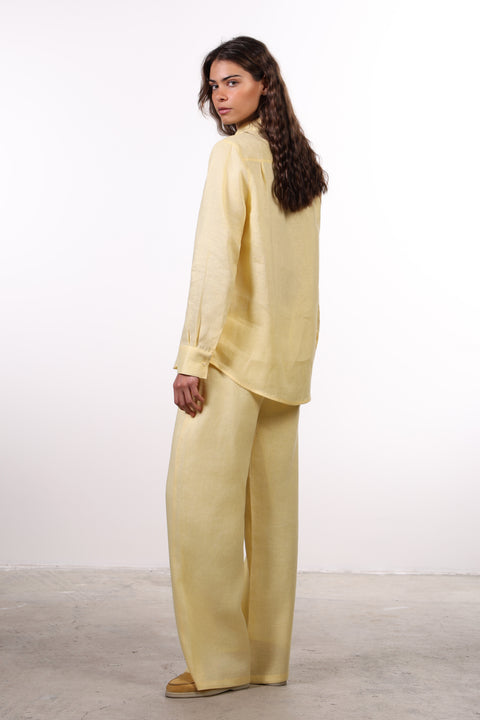 THE CLASSIC LINEN PANTS — WOMENS YELLOW